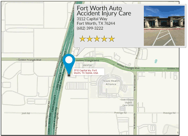 Fort Worth Auto Accident Injury Care's location on google map