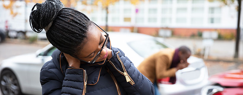 patient with pinched nerve in need of auto accident injury care in Fort Worth